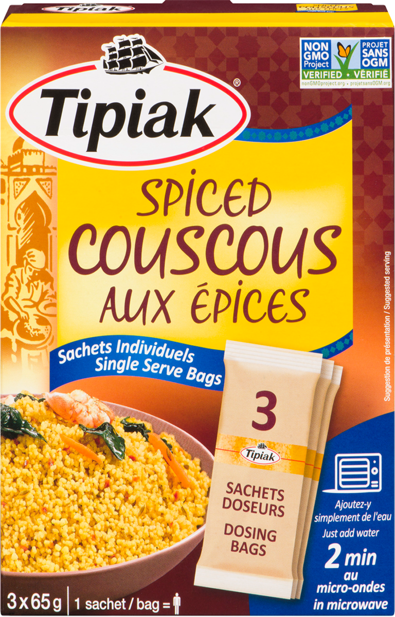 Spiced Couscous Single Serve Bags TIPIAK